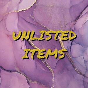 UNLISTED Items, Details Given In Show